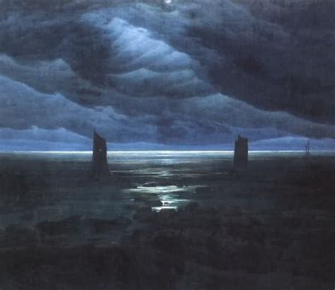 Seashore By Moonlight Caspar David Friedrich Caspar David Friedrich