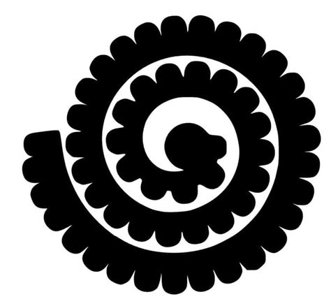Molde De Flor Espiral Para Artesanato Diy