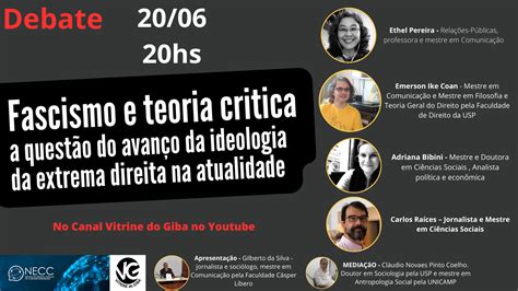 Fascismo E Teoria Cr Tica A Quest O Do Avan O Da Ideologia Da Extrema