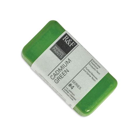 R F Encaustic Paint Block Cadmium Green 40 Ml Block Michaels