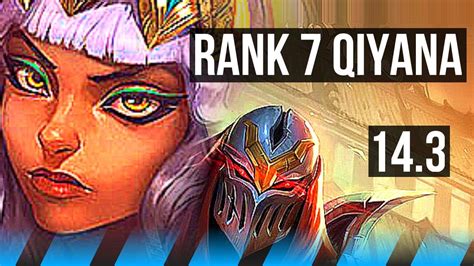 Qiyana Vs Zed Mid Rank Qiyana Dominating Tr Grandmaster