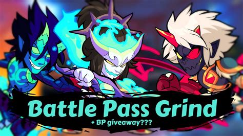 Brawlhalla Battle Pass Grind Bp Giveaway Youtube