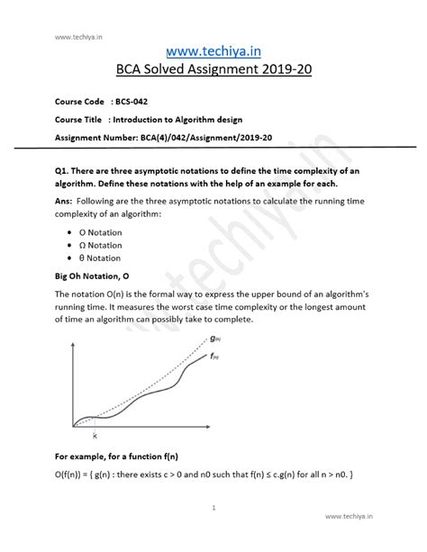 Bcs Introduction To Algorithm Design Solved Assignment