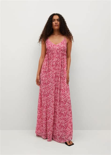 Printed Maxi Dress Women Mango Outlet Usa