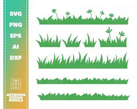 Grass Svg Bundle Grass Svg Clipart Wild Grass Svg Wild Grass Border Grass Frame Grass