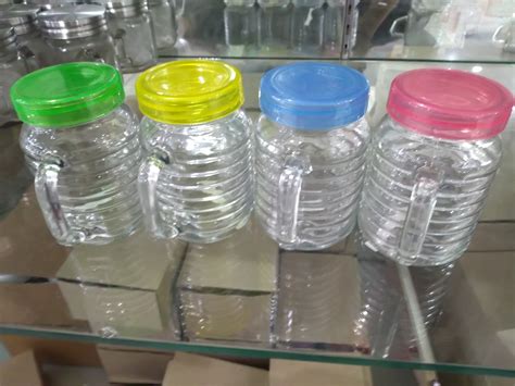 Gelas Mug Jar Tutup Warna Wwarni Ekslusif Pcs Gelas Kaca Tutup