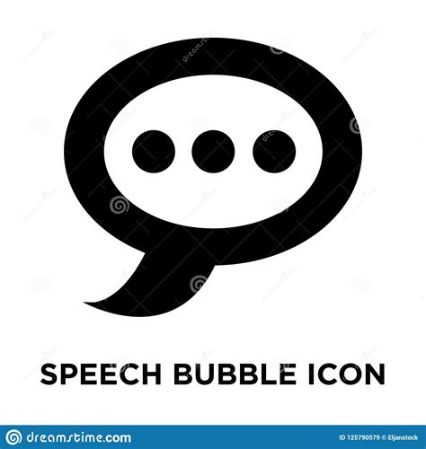 Vector Del Icono De La Burbuja Del Discurso Aislado En El Fondo Blanco