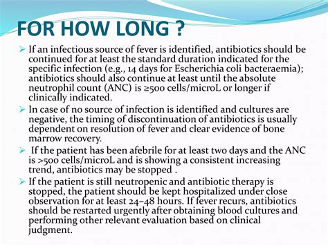 Guidelines Of Febrile Neutropenia Ppt