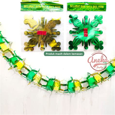 Jual Hiasan Gantung Lebaran Garland 3D Ornament Hiasan Idul Fitri