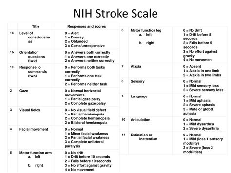 [47 ] Nih Stroke Scale Score Nih Stroke Scale Print Pdf Nih Stroke