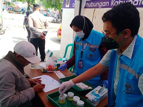 Dishub Kbb Melakukan Tes Urine Kepada Sopir Angkot Trayek Cililin