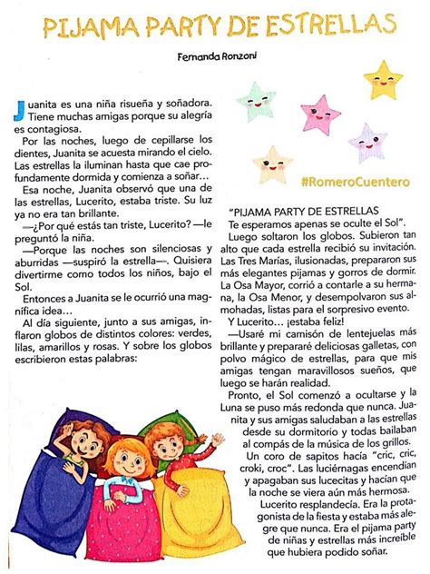 Cuento Pijama Party De Estrellas Minicuentos Para Niños Cuentos Para Niños Gratis Libros