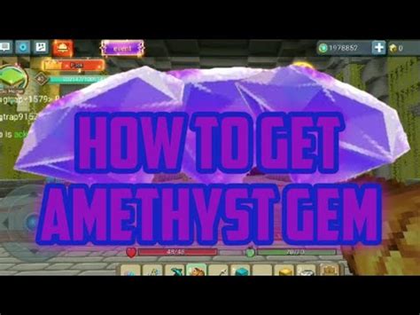 How To Get Amethyst Gem In Skyblock Blockman Go Youtube