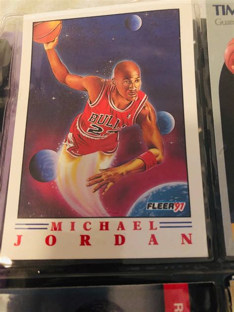 Michael Jordan 1991 Rare FLEER Basketball CARD Etsy