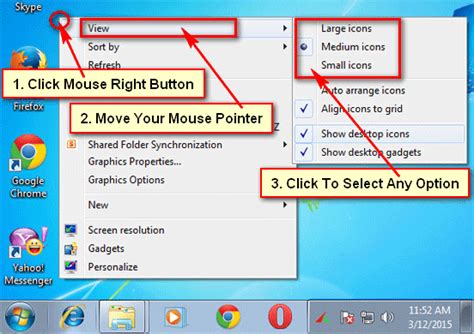 2 Easy Ways To Change Desktop Icons Size Windows 7