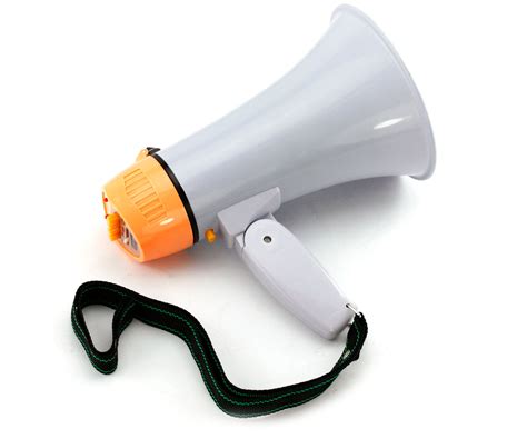 Handheld Megaphone Bull Horn Loud Speaker Portable Volume Music Record