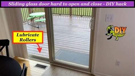 Sliding Glass Door Hard To Open And Close Diy Hack Youtube