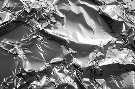 Premium Photo Shiny Silver Foil Background Crumpled Silver Foil Shiny