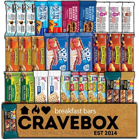 Amazon CRAVEBOX Deluxe Breakfast Bars Mix 30ct Christmas