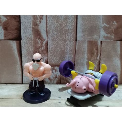 Jual Figure Dragon Ball Z Majin Buu Angkat Beban Kame Sennin Master