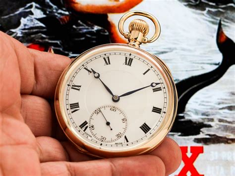 Rare Rolex Dress Pocket Watch Housed In Stunning 9k Solid Yellow Gold