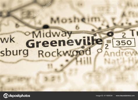 Greeneville Tennessee Usa Map Stock Photo By ©aliceinwonderland2020
