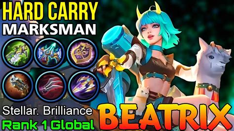 Hard Carry Beatrix Deadly Marksman Top 1 Global Beatrix By Stellar