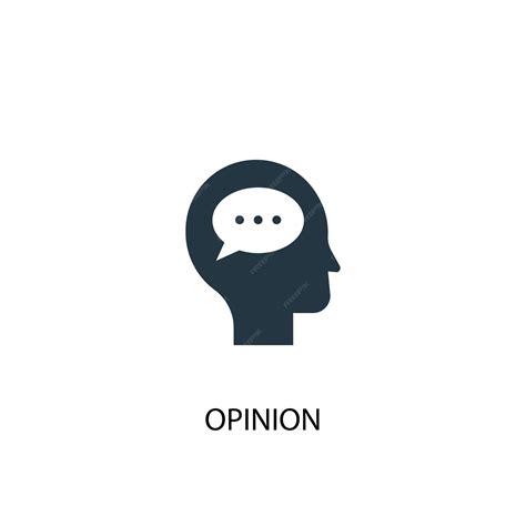 Icono De Opinión Ilustración De Elemento Simple Diseño De Símbolo De