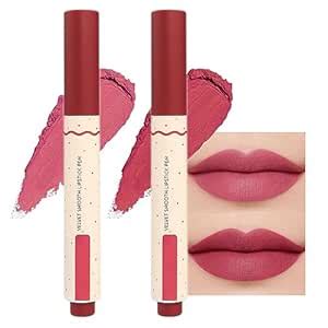 Amazon Colors Matt Nude Lipstick Lipliner Lip Crayons Pack Set Velvet Moisture Smooth