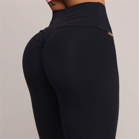 Legging Empina Bumbum Preta Moving Fitness Wear