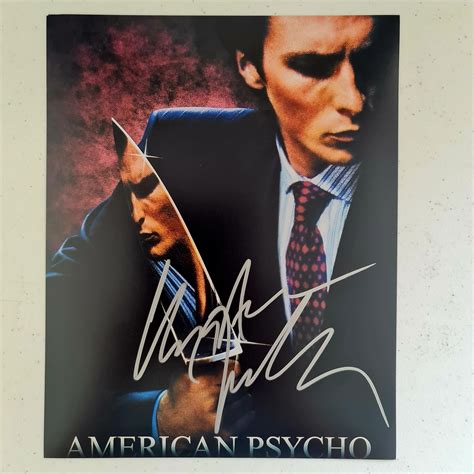 Christian Bale Autographed American Psycho 8x10 Photo COA CB87345 - Etsy UK