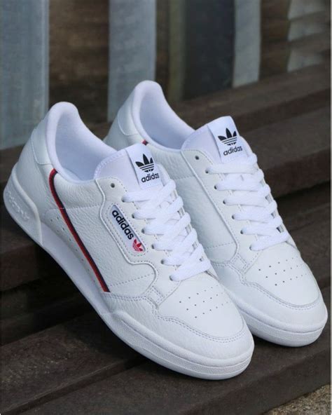 Adidas Continental 80 Trainers White Red Navy Adidas Shoes Mens