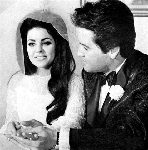 45 Candid Photographs Of Elvis And Priscilla Presley On Their Wedding