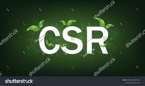 Csr Symbol Concept Designcorporate Social Responsibility Stock Vector