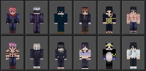 Download Jujutsu Kaisen Skins For Minecraft