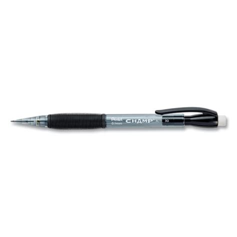 Champ Mechanical Pencil 0 9 Mm HB 2 Black Lead Clear Black