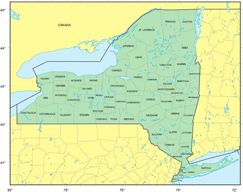 New York State Counties Map: A Comprehensive Guide - Map Of Europe