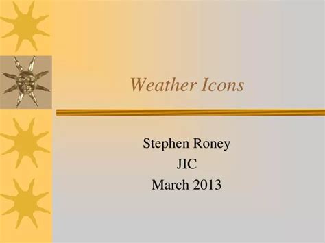 PPT - Weather Icons PowerPoint Presentation, free download - ID:2762431