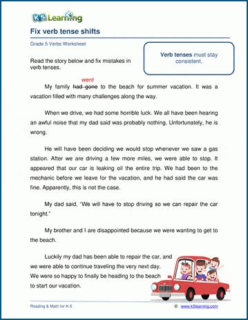 Fill Correct Form Of Each Verb Verb Tense Worksheets MomJunction