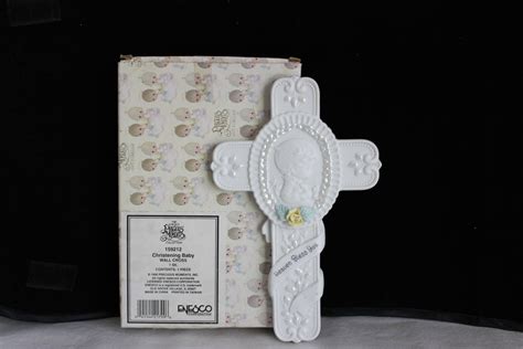 Enesco Precious Moments Christening Baby Wall Cross Crucifix Etsy