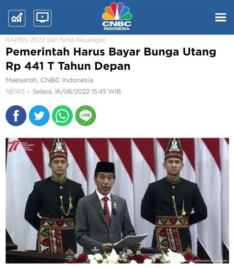 Sahabat Bangsa On Twitter BAYAR BUNGA UTANG Di 2023 Aja Sudah 441