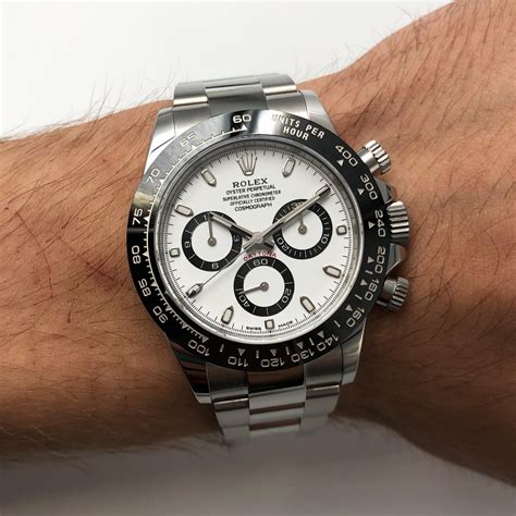 Rolex Daytona White Panda Dial Steel Ceramic Automatic Mens Watch