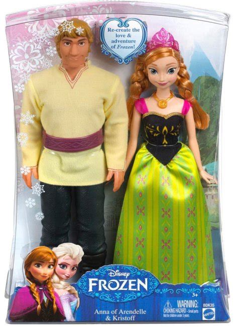 Frozen Muñecos Anna Y Kristof Mattel BDK35 Juguetes Juguetodo