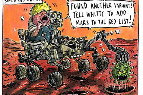 The Yorkshire Post Cartoon By Graeme Bandeira Boris Johnson Lands On Mars