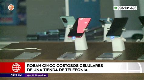 San Borja Delincuentes roban costosos celulares América Noticias