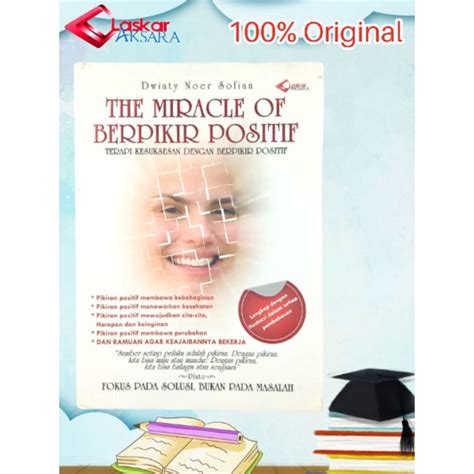 Jual Buku The Miracle Of Berfikir Positif Shopee Indonesia