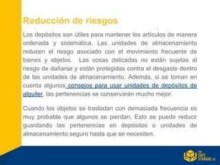 Beneficios De Guardar Tus Cosas En Dep Sitos O Unidades De