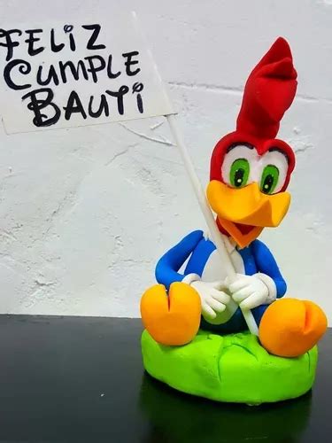 Adorno Torta El P Jaro Loco Woody Woodpecker Comestible En Venta