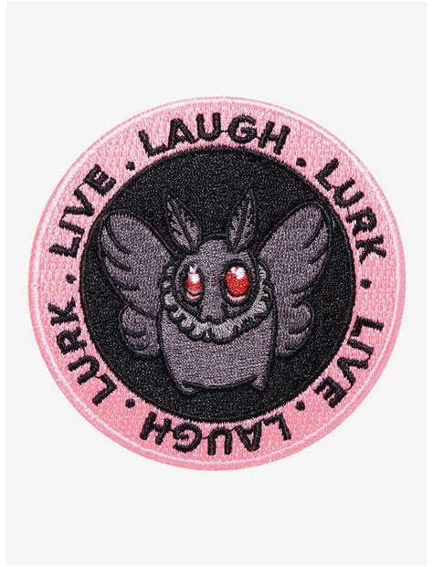 Mothman Live Laugh Lurk Patch Hot Topic