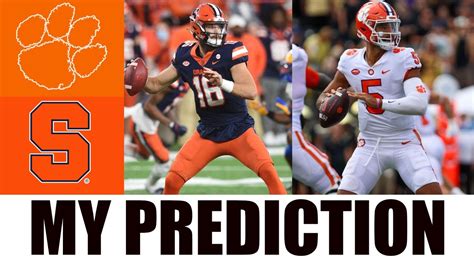 Clemson Tigers Vs Syracuse Orange 2022 College Football Prediction